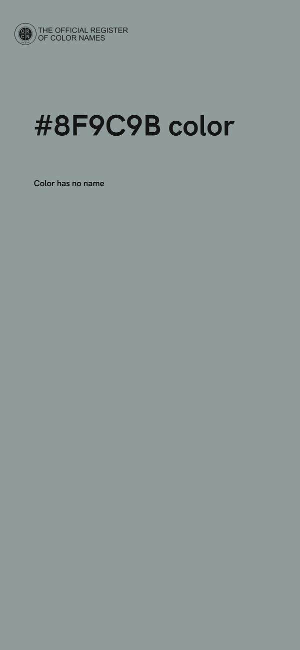 #8F9C9B color image