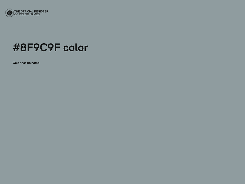 #8F9C9F color image