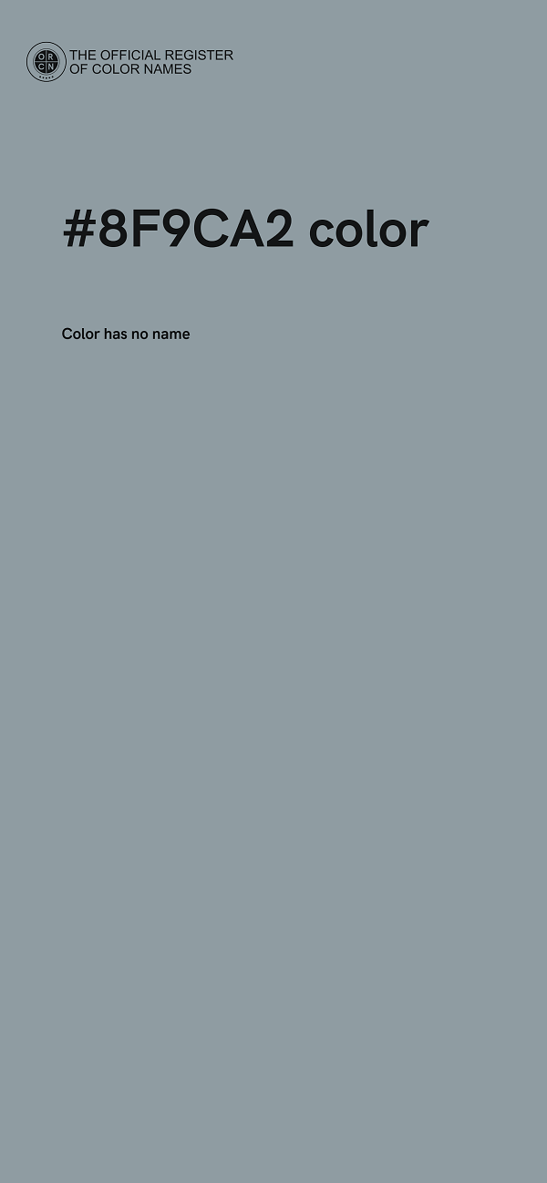 #8F9CA2 color image