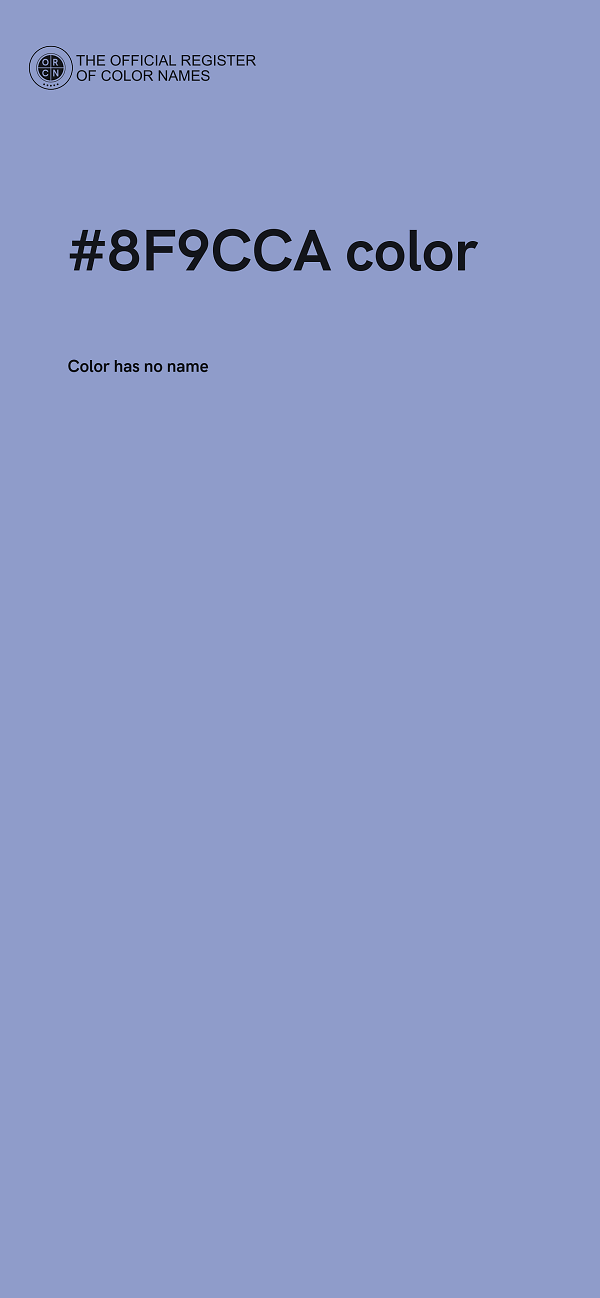 #8F9CCA color image