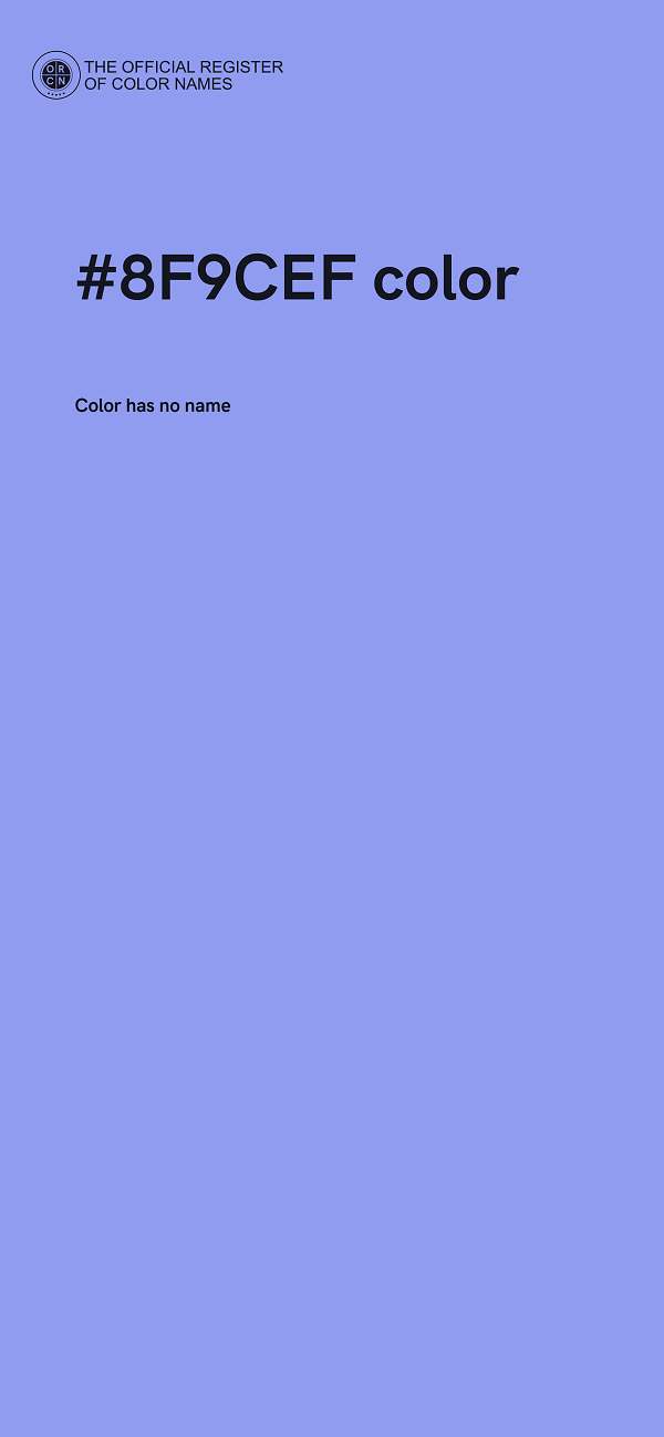 #8F9CEF color image
