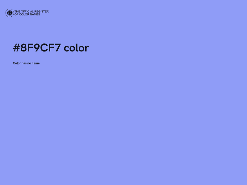 #8F9CF7 color image