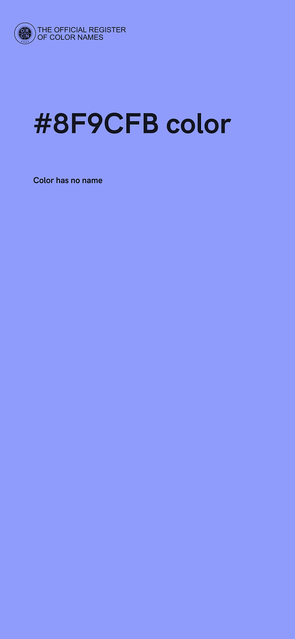 #8F9CFB color image