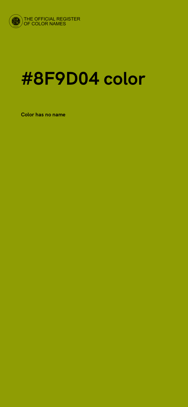 #8F9D04 color image