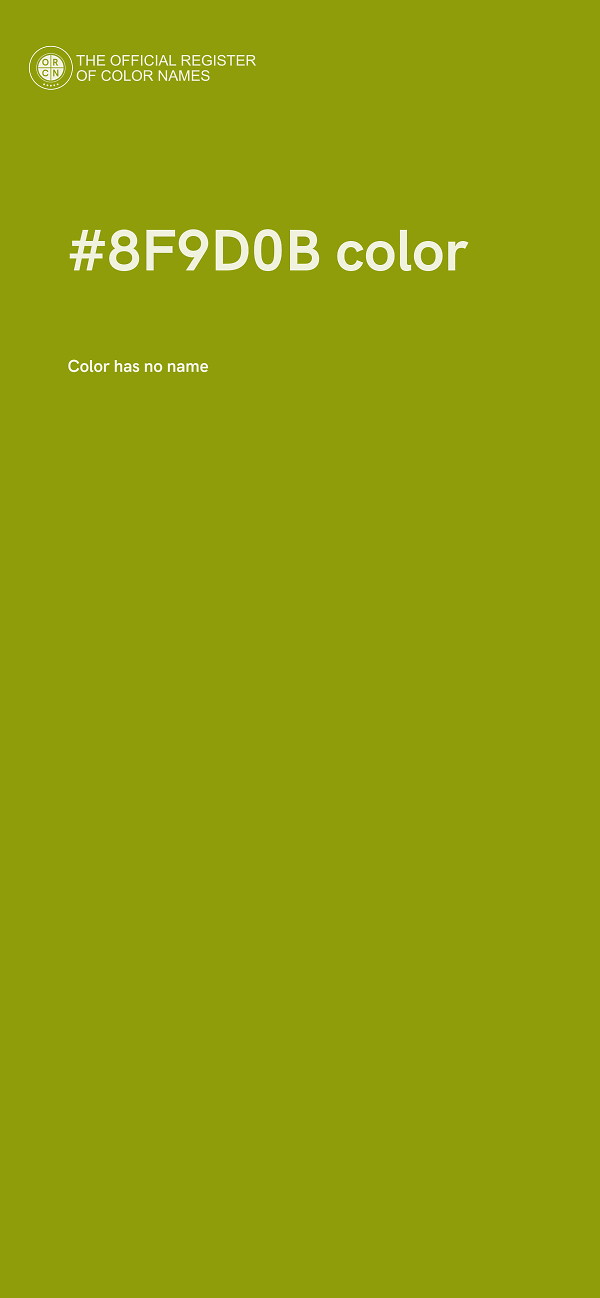 #8F9D0B color image