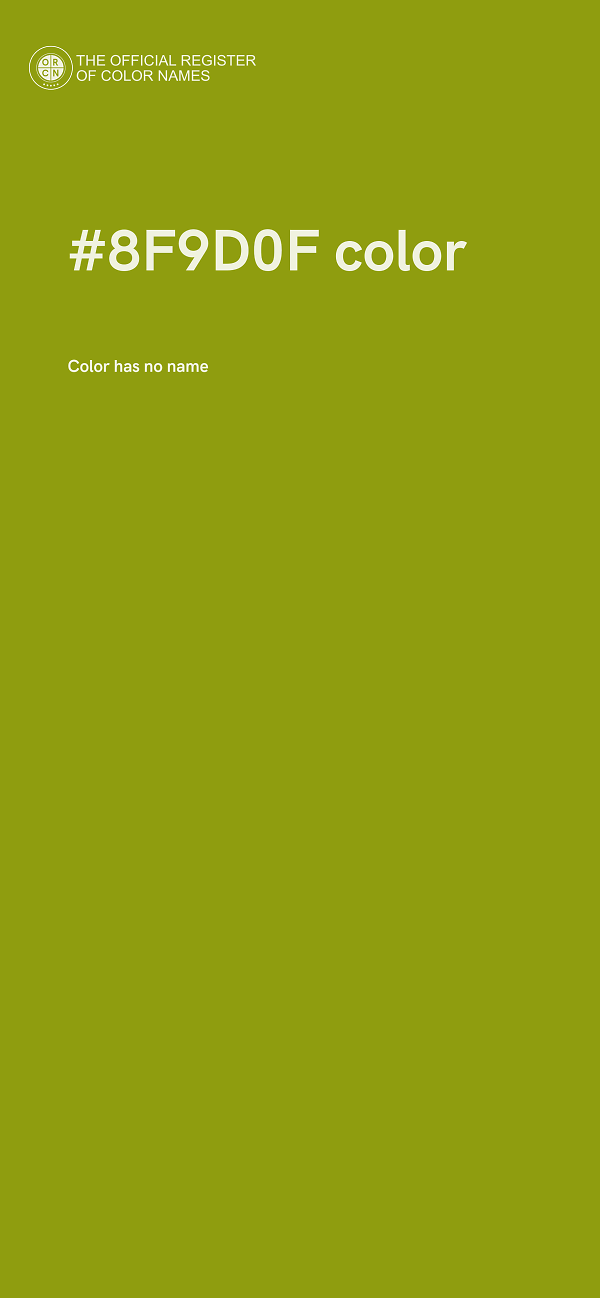 #8F9D0F color image
