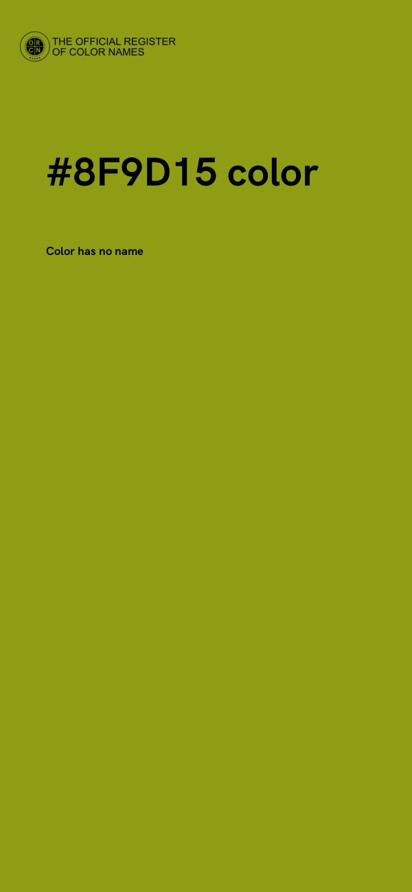 #8F9D15 color image