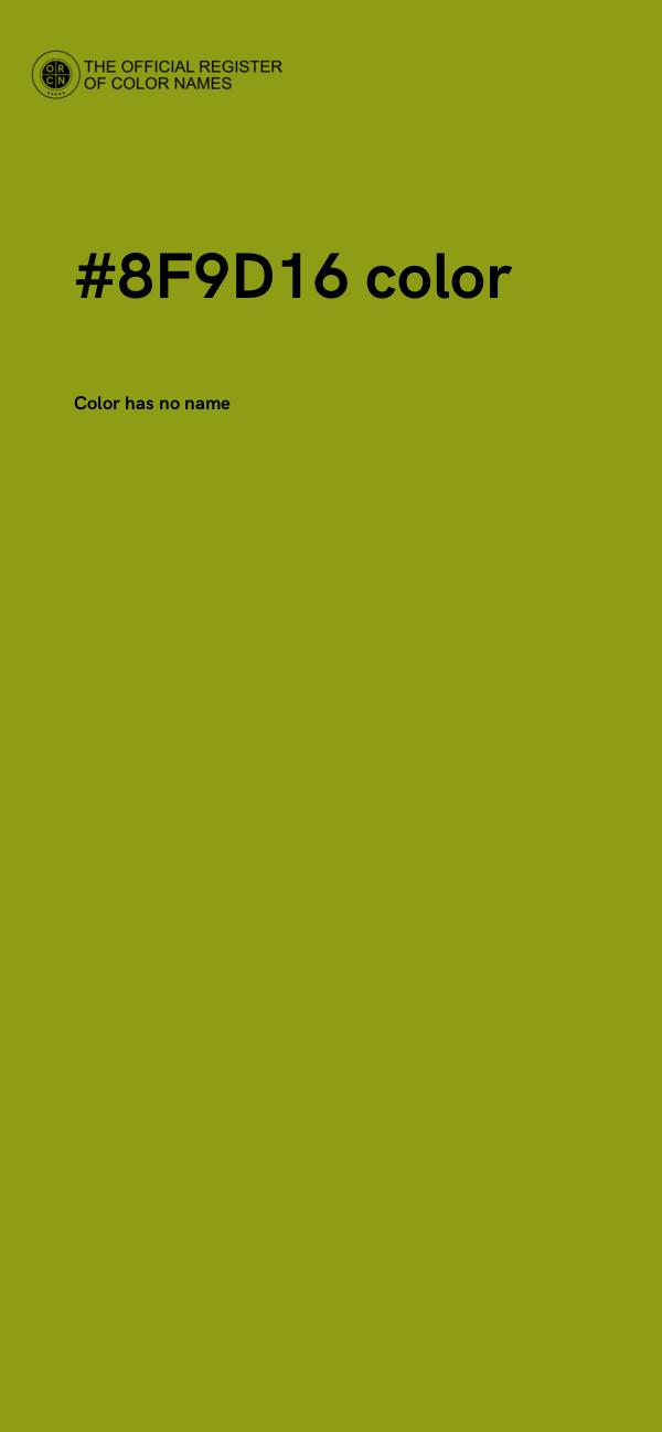 #8F9D16 color image