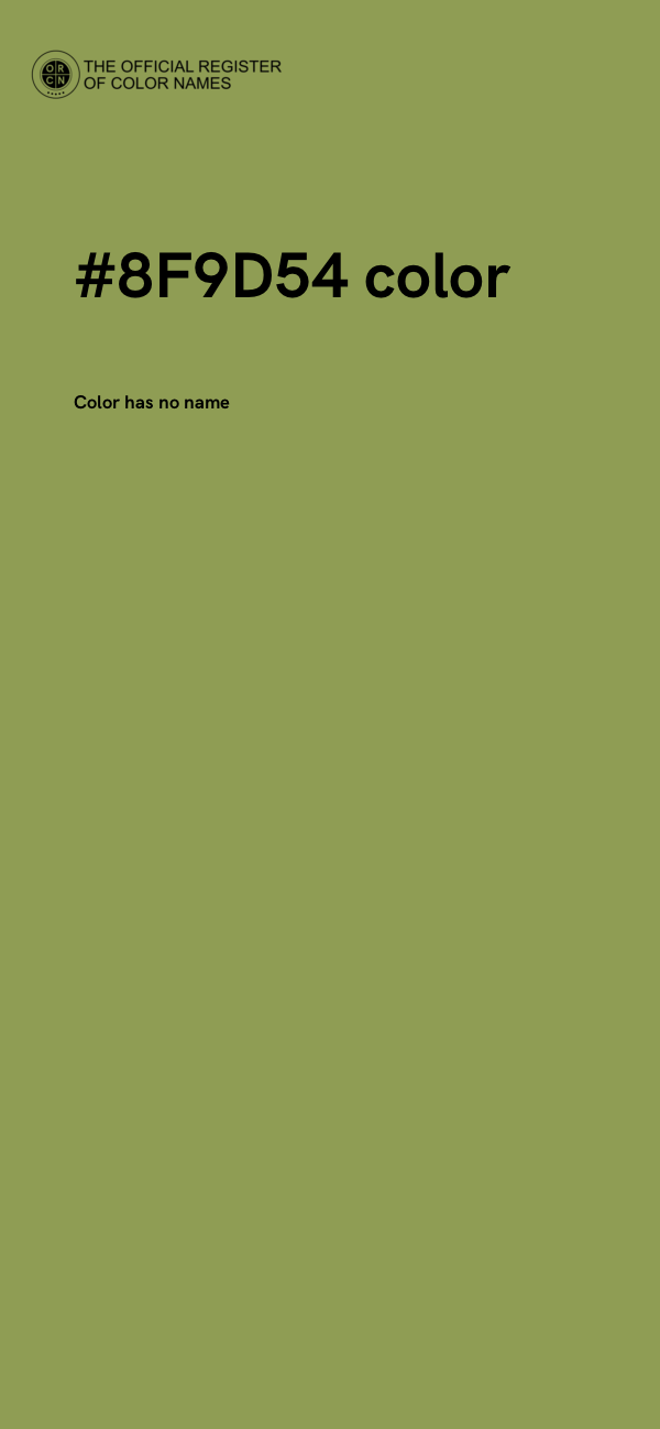 #8F9D54 color image