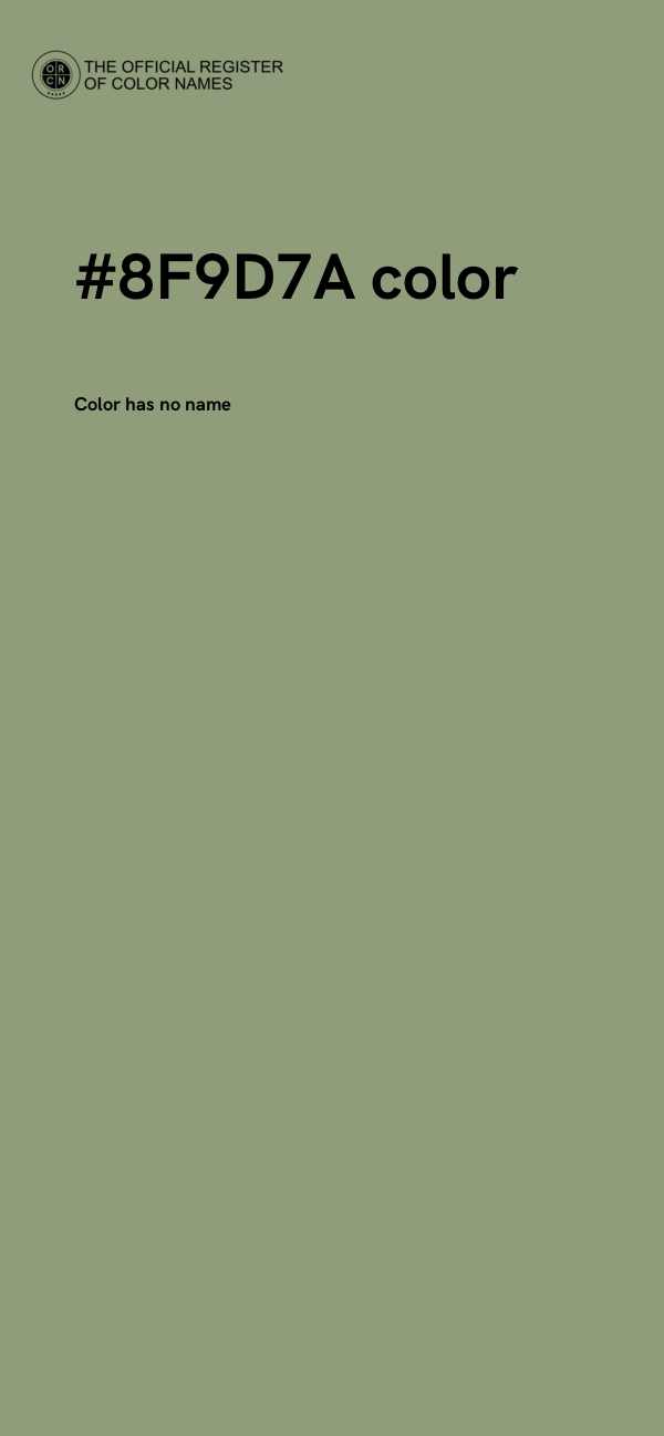 #8F9D7A color image
