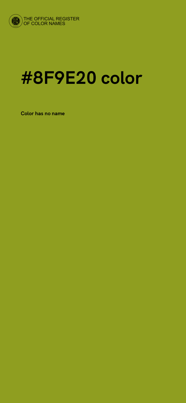 #8F9E20 color image