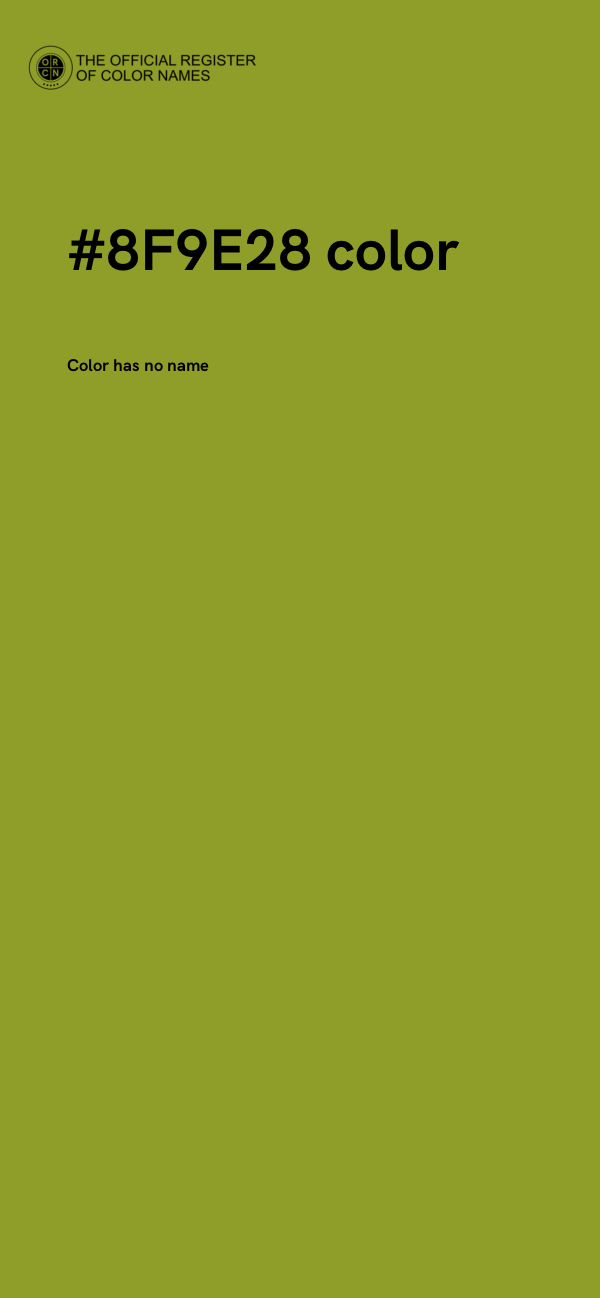 #8F9E28 color image