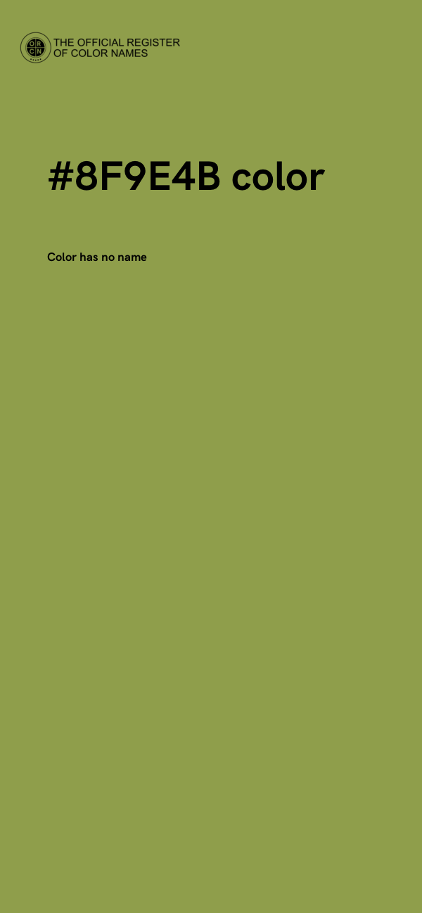 #8F9E4B color image