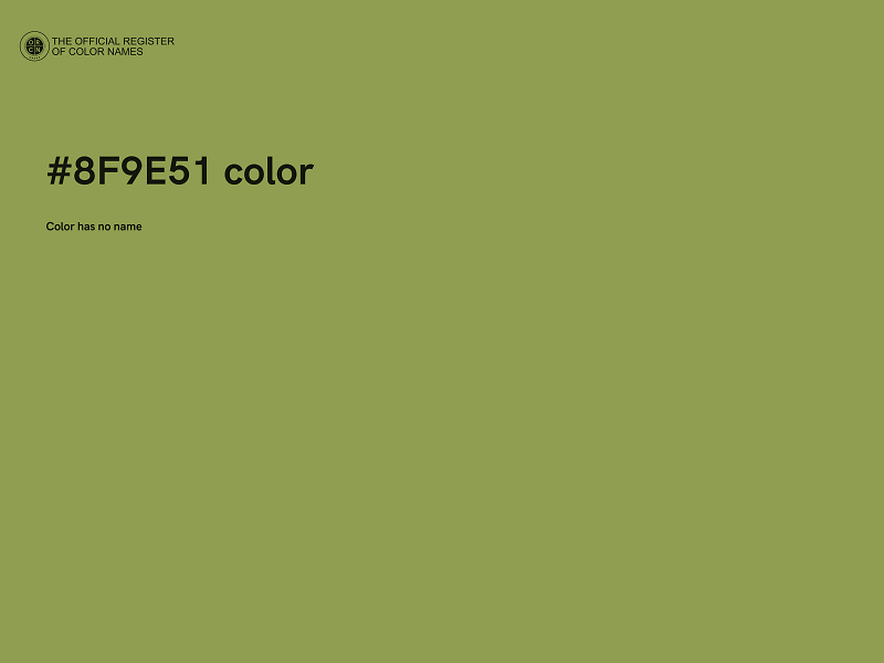 #8F9E51 color image