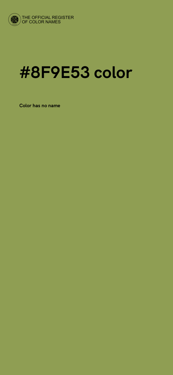 #8F9E53 color image