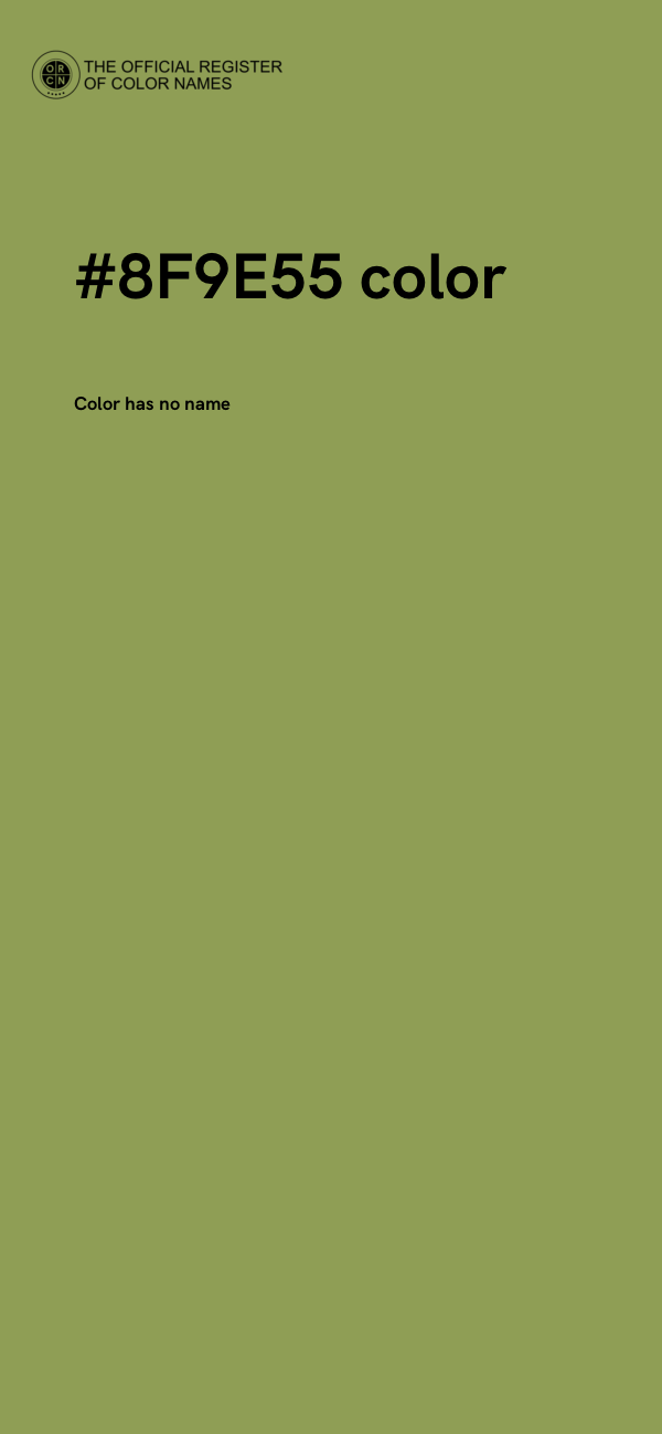 #8F9E55 color image