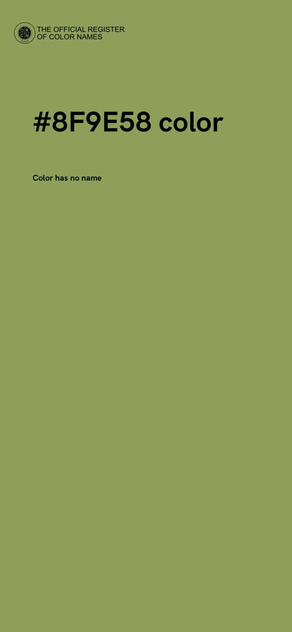 #8F9E58 color image