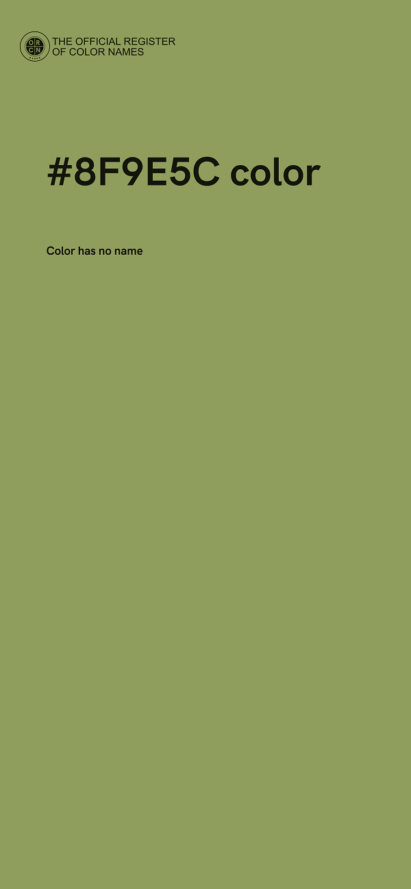 #8F9E5C color image