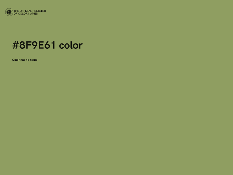 #8F9E61 color image