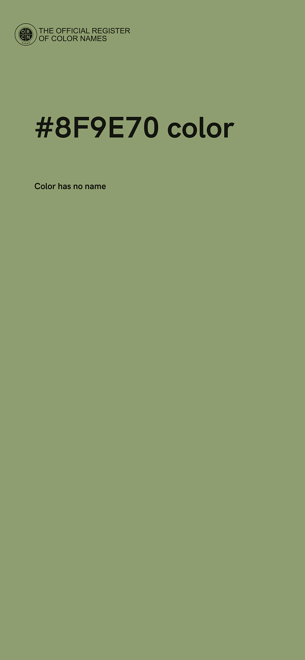 #8F9E70 color image