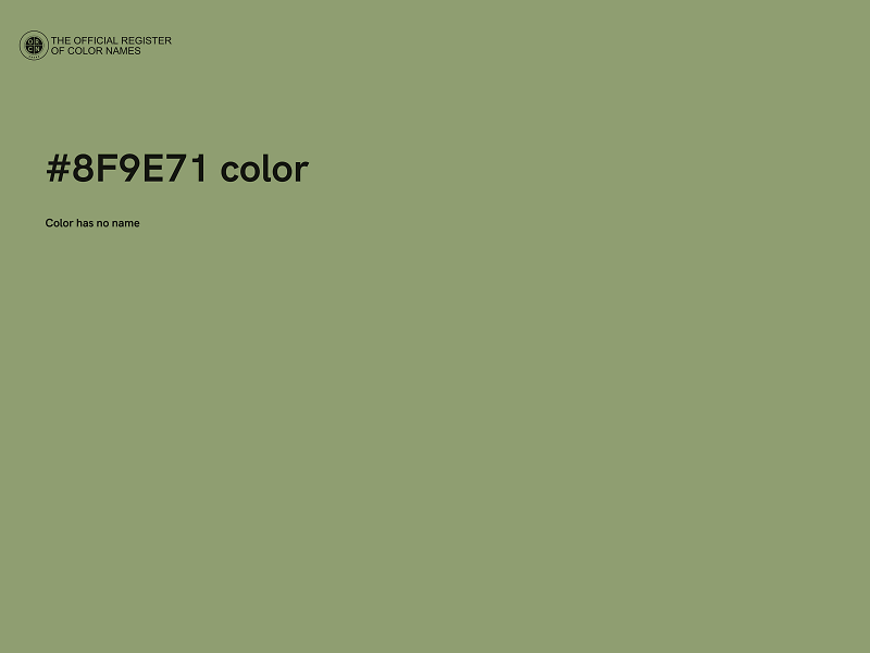 #8F9E71 color image