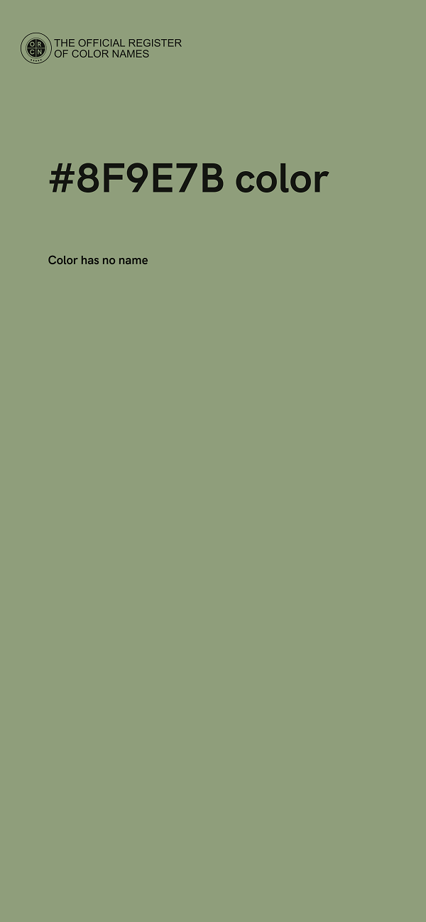 #8F9E7B color image