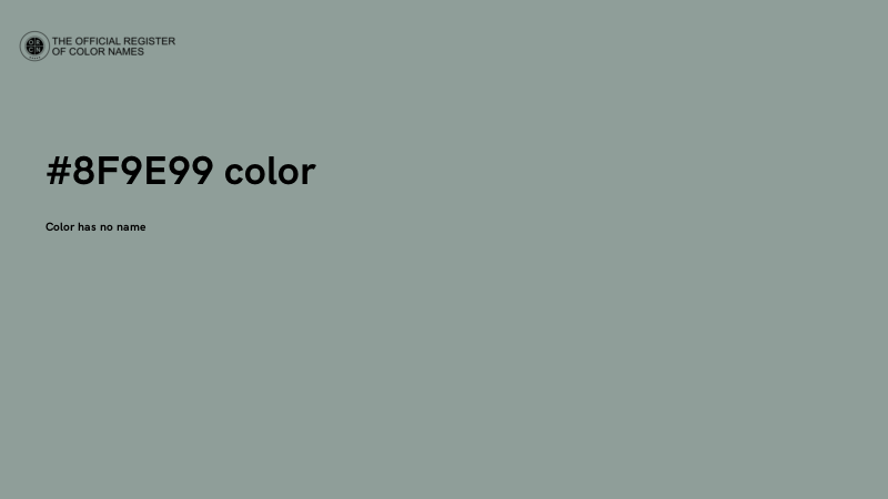 #8F9E99 color image