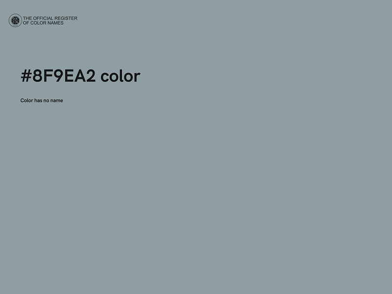 #8F9EA2 color image