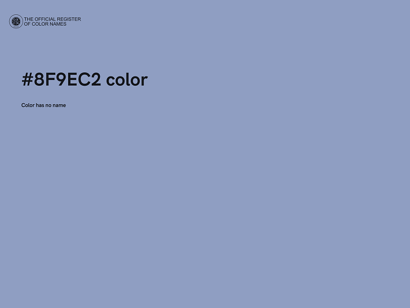 #8F9EC2 color image
