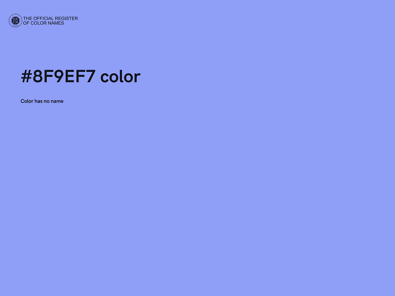 #8F9EF7 color image