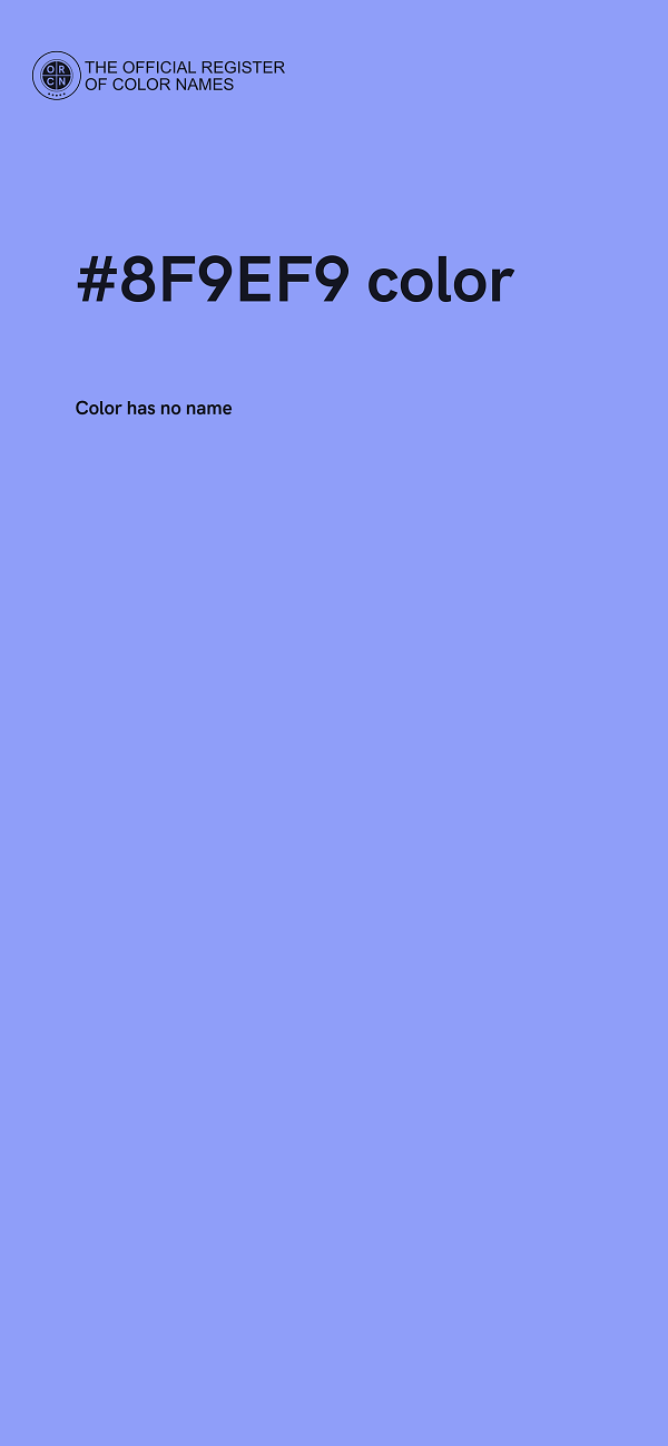 #8F9EF9 color image