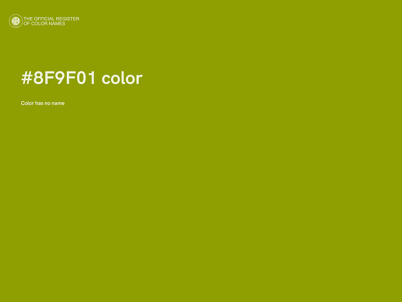 #8F9F01 color image