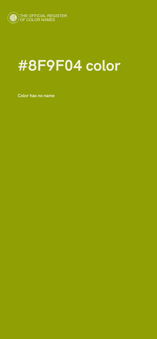 #8F9F04 color image