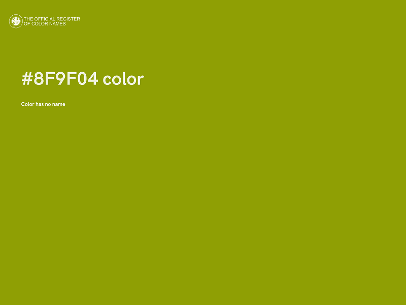 #8F9F04 color image