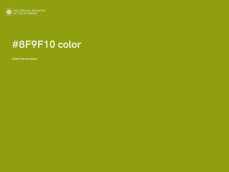 #8F9F10 color image