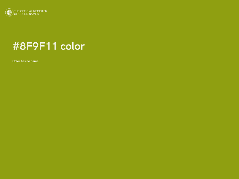 #8F9F11 color image