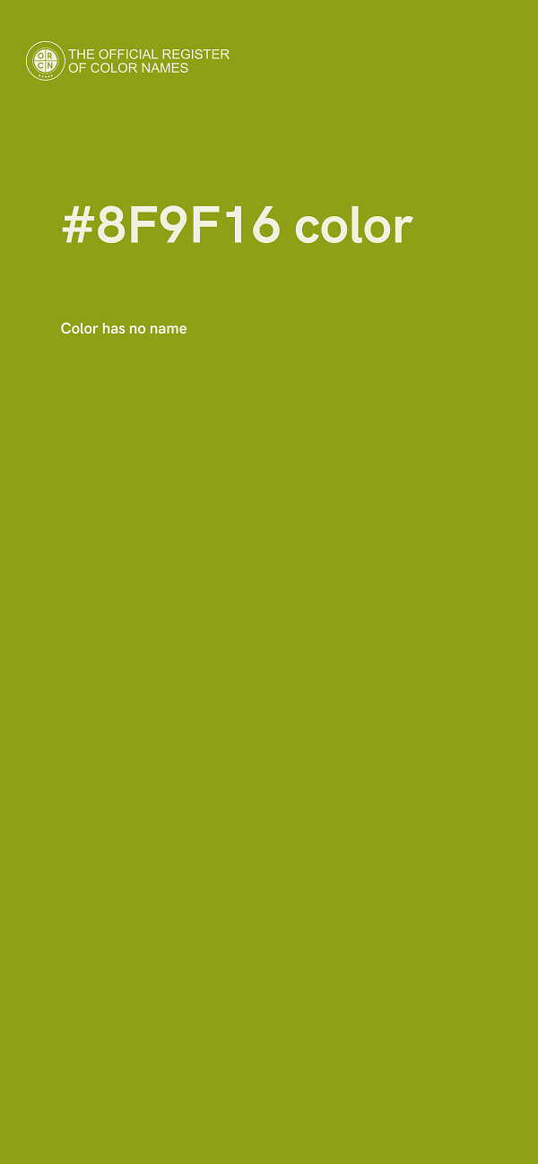 #8F9F16 color image