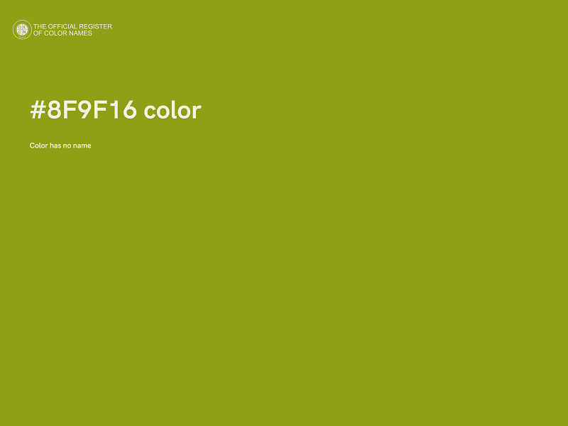 #8F9F16 color image