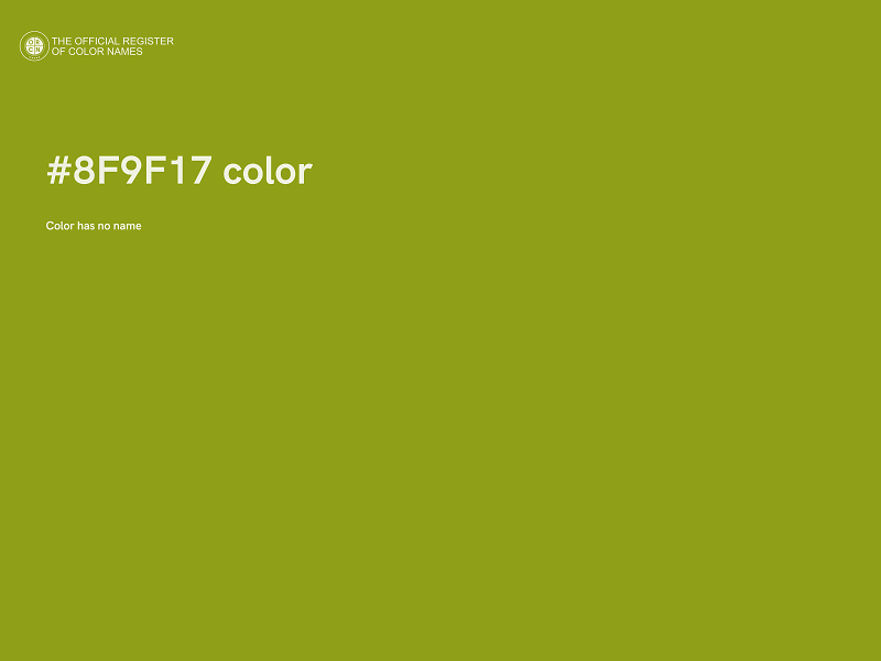 #8F9F17 color image