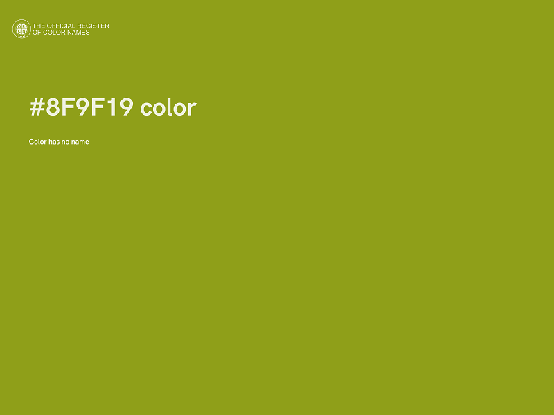 #8F9F19 color image