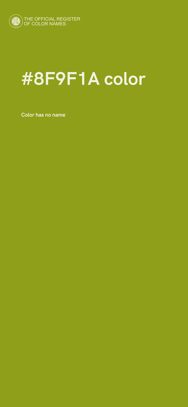 #8F9F1A color image