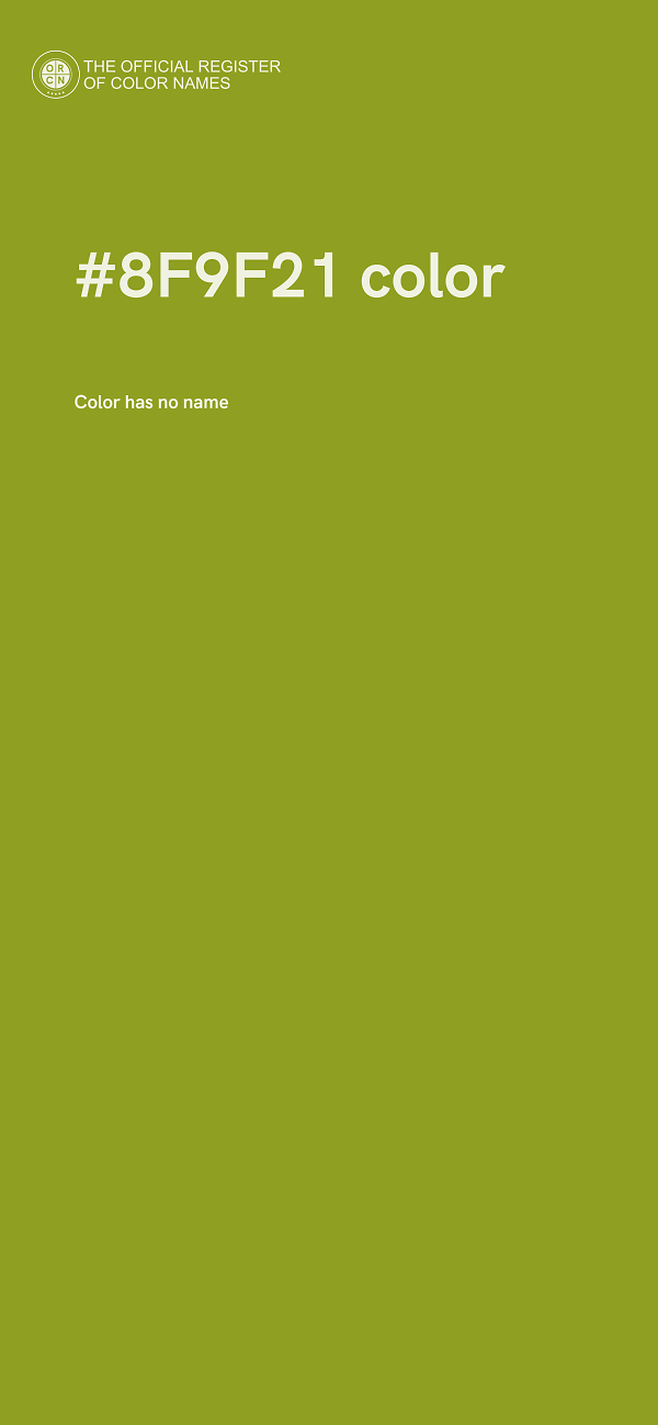 #8F9F21 color image