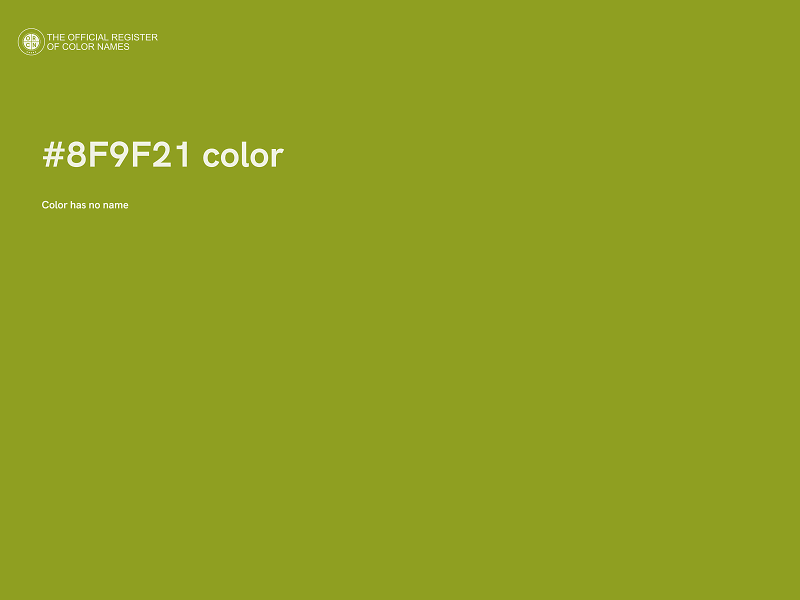 #8F9F21 color image