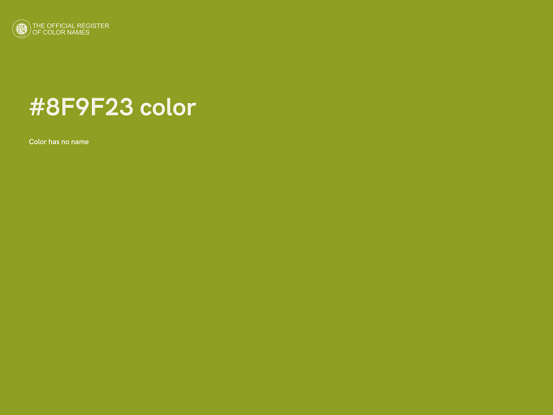 #8F9F23 color image