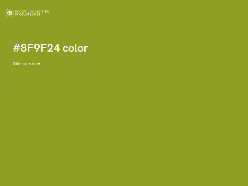 #8F9F24 color image