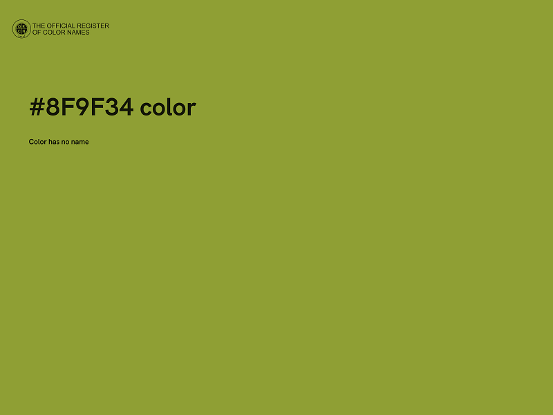 #8F9F34 color image