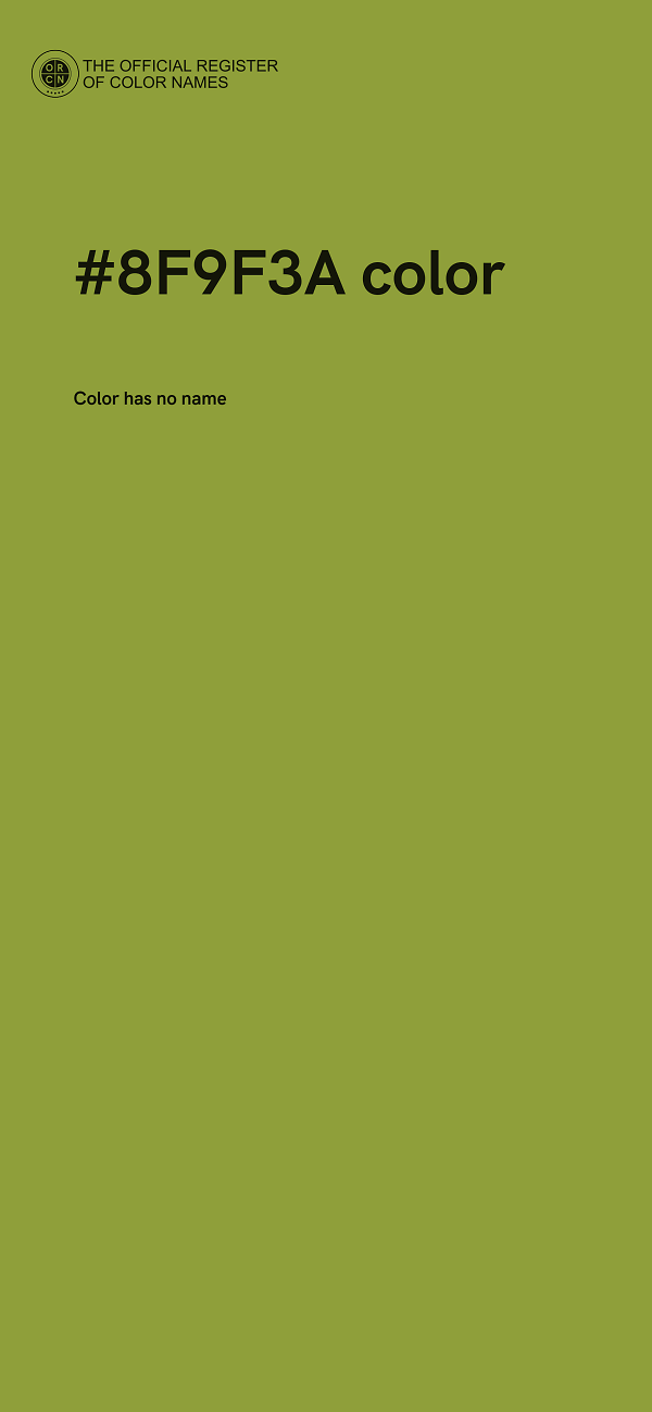 #8F9F3A color image