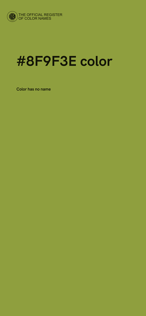 #8F9F3E color image