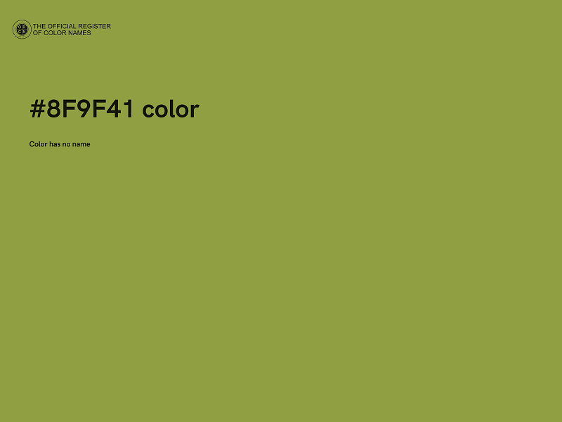 #8F9F41 color image