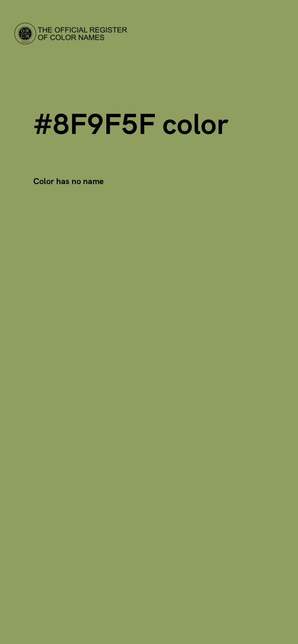 #8F9F5F color image